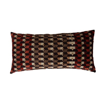 Grand coussin Mosaïque en coton imprimé multicolore 40x80 cm AMADEUS