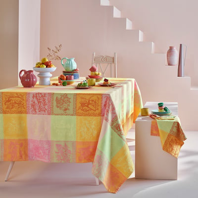 Nappe pur coton MILLE ABECEDAIRE GARNIER THIEBAUT
