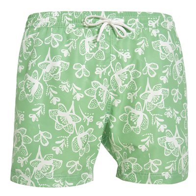 Short de bain MONTAUK 2509 White flowers LES LOULOUS DE LA PLAGE