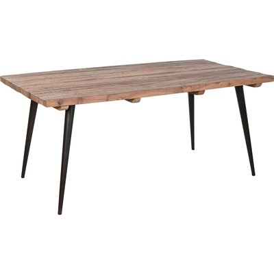 Table repas bois recyclé et fer esprit industriel naturel RECOLLECTION