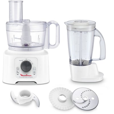 Robot multifonction FP542111 Double force compact blanc MOULINEX