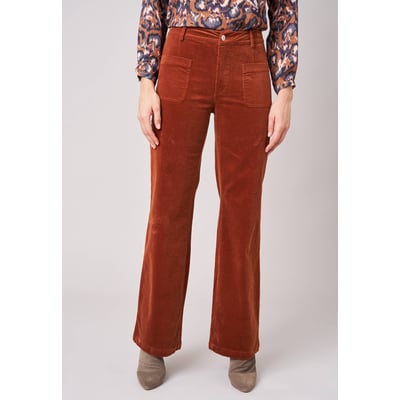Pantalon bootcut femme en coton SAKARI DEELUXE