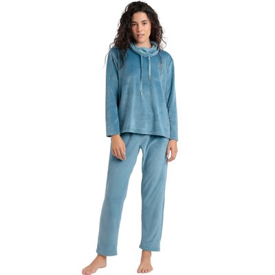 Pyjama velours pantalon sweat à col montant OCÉANE Velvet ADMAS