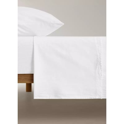 Drap plat enfant percale garment-wash Lit 90 cm MANGO HOME