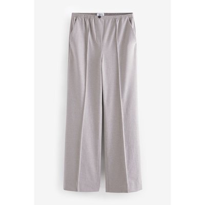 Pantalon large brossé à taille élastique NEXT