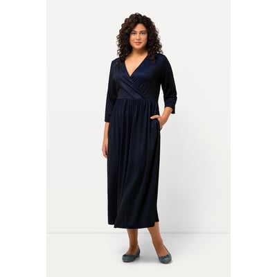 Robe midi à col en V effet cache-cœur ULLA POPKEN
