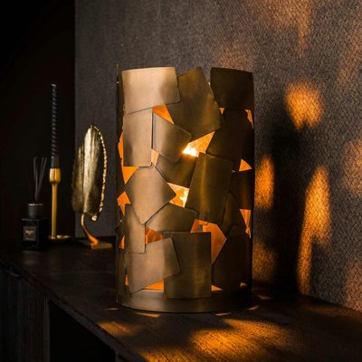 Lampe de table avec composition en métal, finition bronze vieilli TRIBECA PIER IMPORT