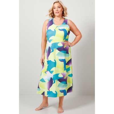 Robe de plage à imprimé all-over sans manches ULLA POPKEN