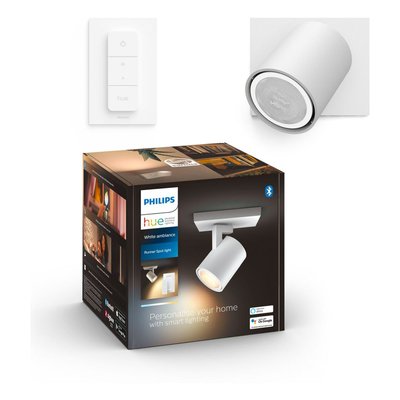 Spot Connecté - Philips Hue - Runner 5,5w Et Télécommande - Blanc PHILIPS