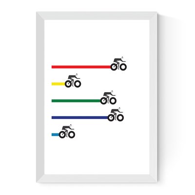 Beat the Tube by Rebecca J Kaye Print EAST END PRINTS