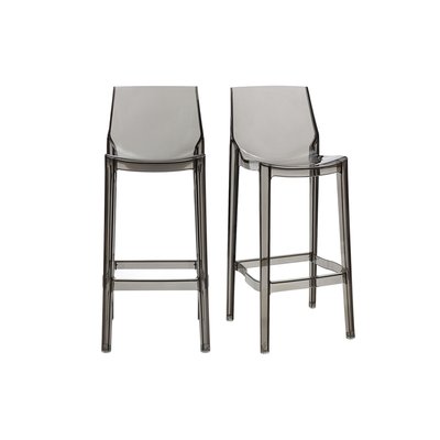 Tabourets de bar design intérieur - extérieur H75 cm (lot de 2) YLAK MILIBOO