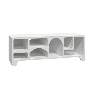 Meuble TV organique effet bois 160cm THESSA SWEEEK