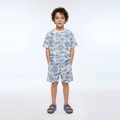 T-shirt manches courtes imprimé en coton BIO GOTS MONOPRIX
