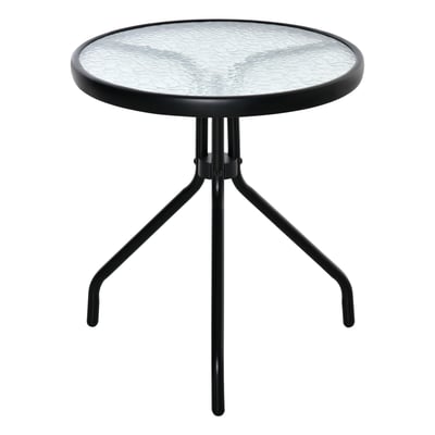 Table d'appoint de terrasse Métal Noir OUTSUNNY
