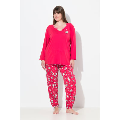 Pyjama avec col tunisien et manches longues ULLA POPKEN