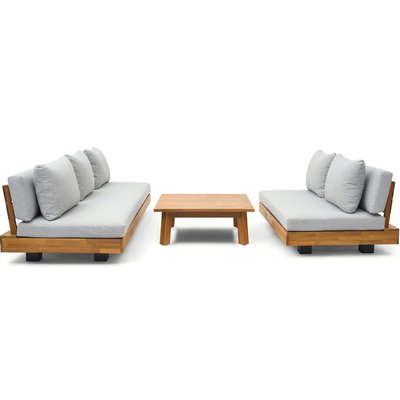 Salon de jardin 5 places en bois FSC - CAPRI HOMIFAB