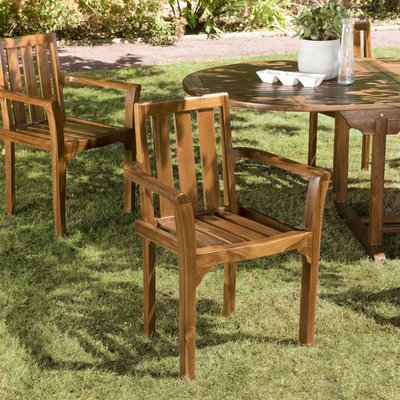 Fauteuil de jardin en teck  (lot de 2) MACAO PIER IMPORT