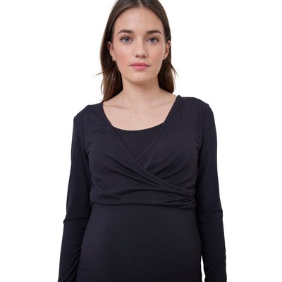 Robe effet drapé grossesse et allaitement VERTBAUDET