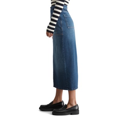 Jupe en jean regular en denim Cashmere Touch MARC O'POLO