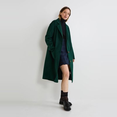 Manteau boutonné contenant de la laine MONOPRIX