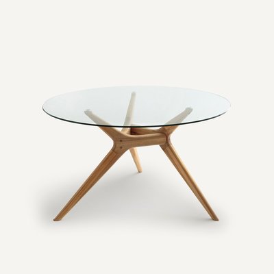 Runder Tisch Glas/Eiche Maricielo AM.PM