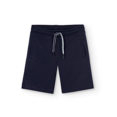 Bermuda en coton uni avec cordon de serrage BOBOLI