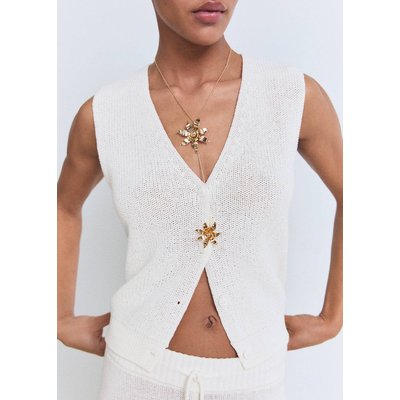 Gilet maille ajourée MANGO