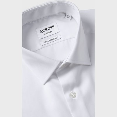 Chemise Confort fit sans repassage en double retors ACROSS