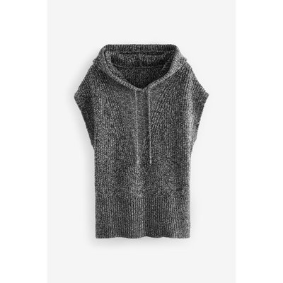 Poncho à capuche en maille NEXT