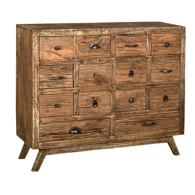 Commode en bois recyclé et métal 14 tiroirs AUBRY GASPARD