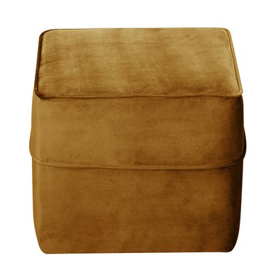 Pouf carré velours - OSCAR CAMIF EDITION