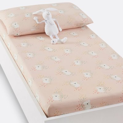 Louisa Koala Cotton Fitted Cot Sheet LA REDOUTE INTERIEURS