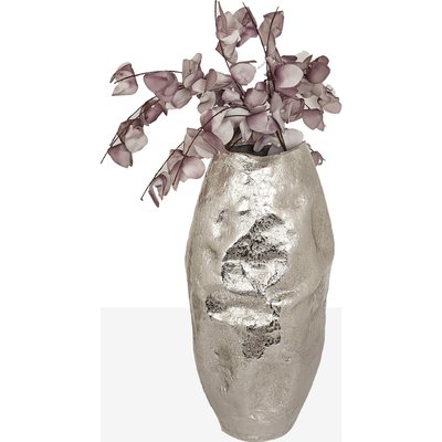 Vase design en aluminium argenté élégant pour décoration moderne RECOLLECTION