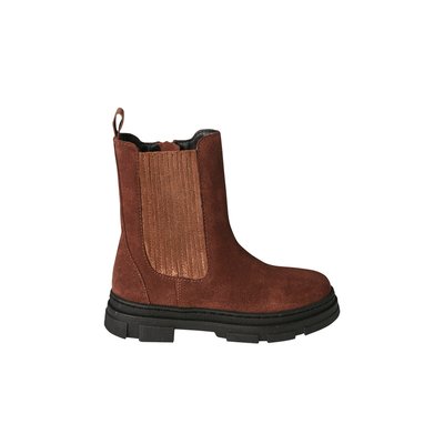 Boots zippées et élastiquées cuir junior VERTBAUDET
