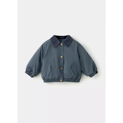 Blouson bomber à col en velours côtelé MANGO BABY