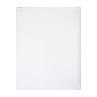 Drap plat en percale de coton lavé, DOUCEUR LAVÉE BLANC CERISE