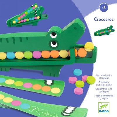 Jeux éducatif bois Crococroc DJECO