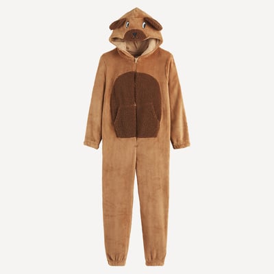 Surpyjama à capuche, motif chien, en polaire LA REDOUTE COLLECTIONS