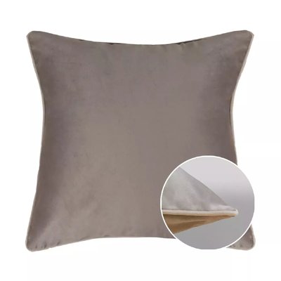 Housse de coussin polyester antitache VELOURS UNI GARNIER-THIEBAUT