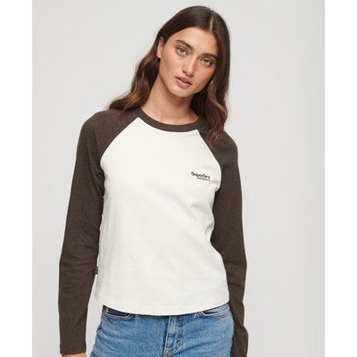 Haut de base-ball à manches longues et logo Essential SUPERDRY