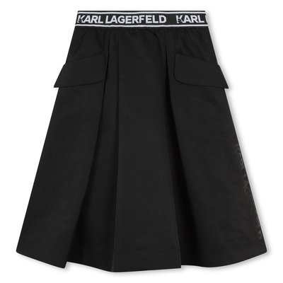 Jupe midi évasée avec poches KARL LAGERFELD KIDS