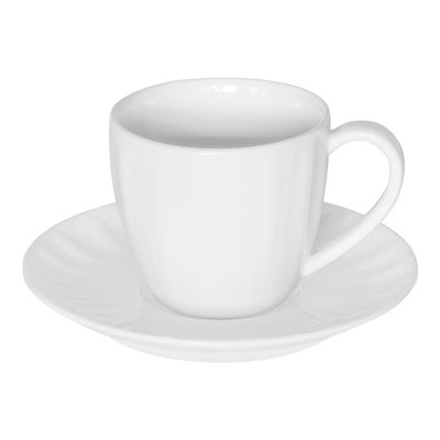 Tasse à café et sa sous-tasse   10 cl (lot de 6)-EMMA TABLE PASSION