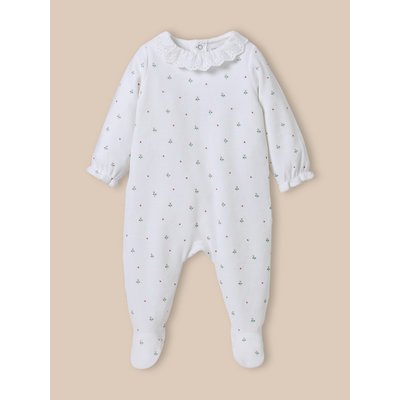 Dors-bien en velours col en broderie anglaise CYRILLUS