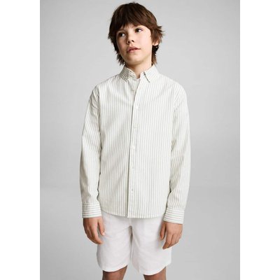Chemise 100 % coton rayures Oxford MANGO KIDS