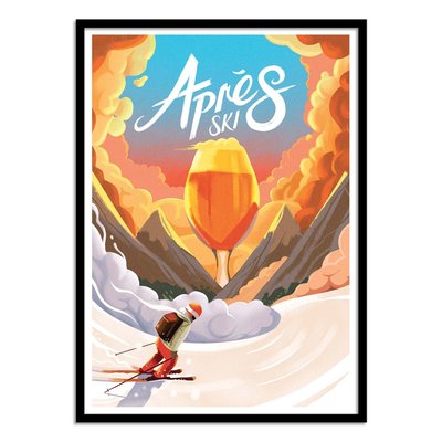 Affiche d’art 50 x 70 cm - Après Ski Version3 - Mark Harrison WALL EDITIONS
