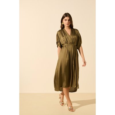 Robe satinée midi CAMILLA BENOA