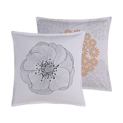 Lot de 2 taies d'oreillers en percale de coton LOANE SENSEI MAISON