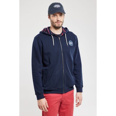Sweat à capuche zippé en coton ARMOR-LUX