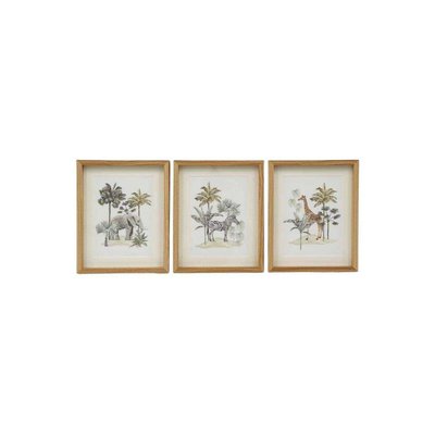 Cadre décorarif Safari 20 x 25 cm (Lot de 3) JARDINDECO
