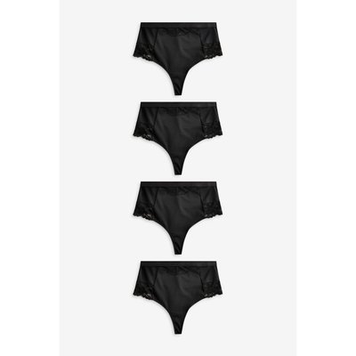 Strings de bikini en dentelle, lot de 4 NEXT